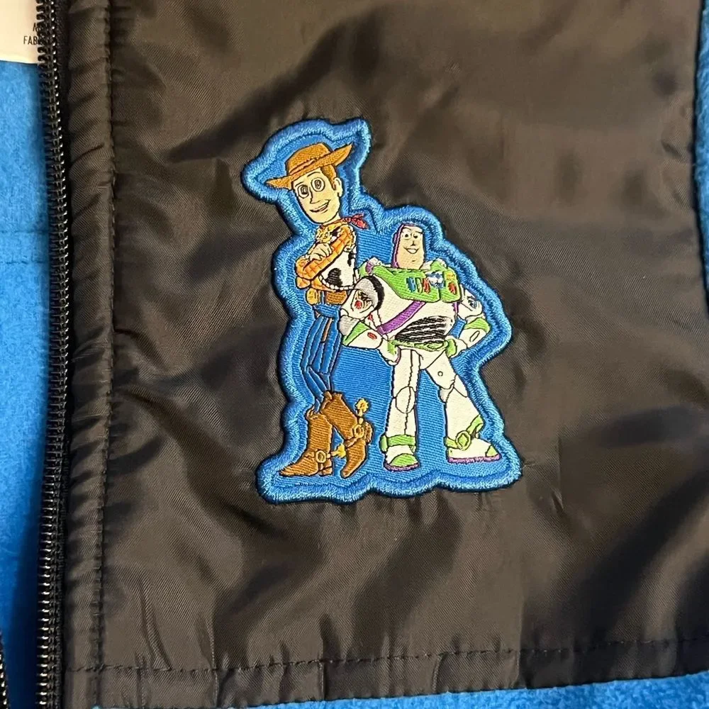 Toy Story‎ Fleece Zip-Up Jacket Disney Store Woody Buzz Lightyear Kids size 4
